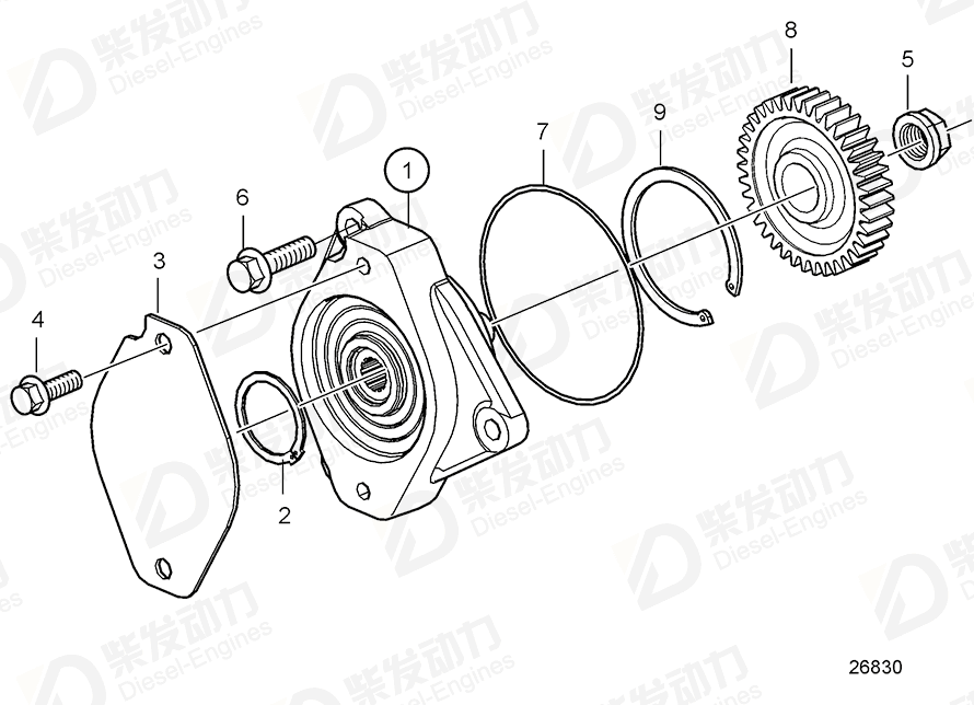 VOLVO Cover 21818563 Drawing